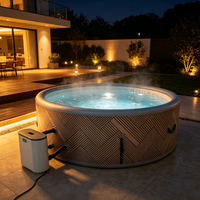 Prix d'usine Relxtime, spas gonflables portables, bains à remous gonflables Airjet pour l'extérieur, piscines gonflables