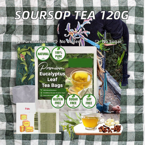 Sachets de thé de feuilles de graviola au corossol frais de qualité supérieure de 120g 100% thé de feuilles d'eucalyptus naturel pur fait à la main cru traité meilleur <span class=keywords><strong>Nat</strong></span> - Product Image 3