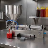 Machine de remplissage de sauces 10-1000 ml en acier inoxydable 304, remplisseuse à piston pour pâte et sauce au sésame