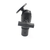 Support d'ordinateur réglable en plastique de 1,5 pouces avec rotation universelle à 360 degrés pour les passionnés de pêche