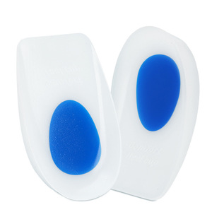 Talon Pad <span class=keywords><strong>Silicone</strong></span> Blanc Laiteux Sport Absorption Des Chocs Hauteur Intérieure Semelle En Forme De U PU Demi-Taille - Product Image 5