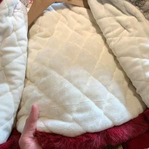 Girls Chinese Style Winter Hanfu Outfit Thickening New Year Clothing With Pearl Bag - Product Image 3