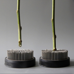 Support à fleurs en acier inoxydable, base ronde ou carrée, outil de fleuriste, décoration de mariage, décoration de la maison, fournitures pour l'arrangement floral - Product Image 4