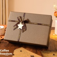 Coffret Cadeau Machine à Café Moderne – Souvenir d'Entreprise Haut de Gamme, Cadeau d'Anniversaire Créatif pour Petite Amie, Meilleure Amie – Pratique et Tendance Instagram