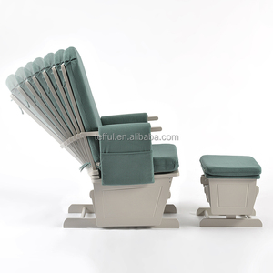 Fauteuil à bascule en bois de haute qualité, directement de l'usine, avec repose-pieds, pour chambre d'enfant - Product Image 2