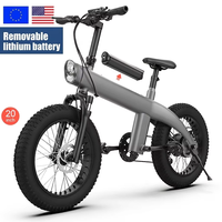 Vélo électrique à pneus larges de 20 pouces, livraison directe depuis l'UE et les États-Unis, vélo électrique hybride pliable 48V, alliage d'aluminium Q3S, vélo électrique tout-terrain pour adultes