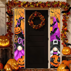 Cartel personalizado de Halloween para porche, cartel de 5.9x1ft para truco o trato, fantasma de terror, calabaza, decoración de porche de bienvenida, cartel colgante - Product Image 3