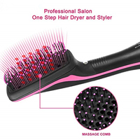 Sèche-cheveux brosse à air chaud populaire, peigne à air chaud, sèche-cheveux et volumateur en une seule étape, brosse à air chaud pour massage du cuir chevelier