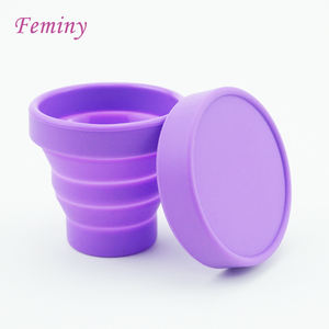Venta caliente reutilizable de silicona <span class=keywords><strong>Copa</strong></span> <span class=keywords><strong>Menstrual</strong></span> caja esterilizadora <span class=keywords><strong>plegable</strong></span> taza esterilizadora - Product Image 1