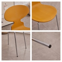 Chaise de loisirs à dossier pour balcon, chaise de salle à manger simple pour la maison, table et chaise, chaise de négociation empilable pour salle de conférence