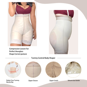 Taille haute ventre contrôle culotte colombien vêtements Logo taille formateur colombien <span class=keywords><strong>Invisible</strong></span> façonnage gaines combinaison gaines - Product Image 3