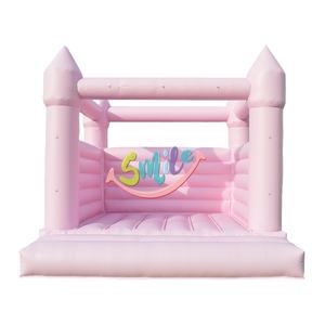 Vente en gros de château sautant gonflable rose blanc <span class=keywords><strong>Maison</strong></span> de rebond <span class=keywords><strong>Location</strong></span> de fête d'<span class=keywords><strong>anniversaire</strong></span> et d'événement de mariage <span class=keywords><strong>pour</strong></span> enfants - Product Image 1