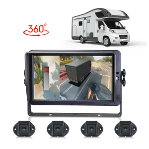 STONKAM birds eye view parking camera bird view system fit RV/truck 3D driving image