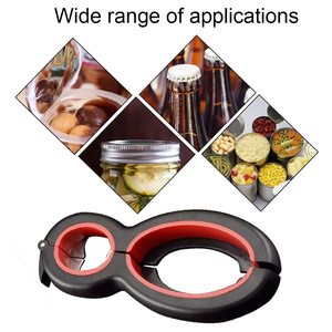 Outil d'ouverture de cuisine multifonction de haute qualité 6 en 1, lame en plastique et en acier inoxydable, ouvre-bouteille de bière, ouvre-bocal en forme de 8 - Product Image 2