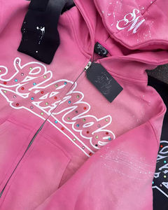 Sudadera recortada cuadrada de primera calidad para hombre, ropa de calle de invierno, Sudadera con capucha personalizable transpirable con logotipo personalizado - Product Image 4