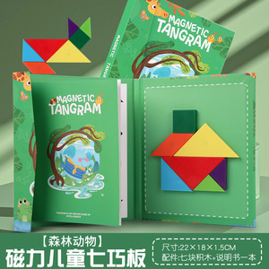 Livre de puzzles magnétiques classiques Montessori en ABS, jouets éducatifs pour enfants, garçons et filles - Product Image 6