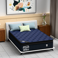 Matelas hybride hypoallergénique à ressorts ensachés en mousse à mémoire de forme, fermeté moyenne, en stock, livraison rapide, taille Queen