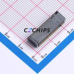 HYCW37A-05NGFF-230B Hard Drive Connector (SAS/SATA/M.2) SMD Connector M.2-A Key Female 67P Horizontal Mount - Product Image 1