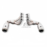Colectores de Escape Aislados de Acero Inoxidable SS304 Directos de Fábrica para Porsche 911 991 GT3 RS 4.0L 2017-2019, Mejora de Potencia para Autos de Carreras OEM