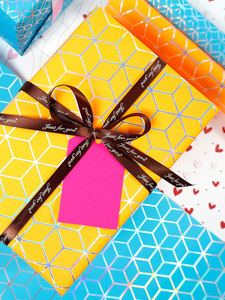 Factory Wholesale Disposable Coated Silicone Virgin <b>Wrapping</b> <b>Paper</b> 43x300cm Roll with <b>Gold</b> Stamp for Gift Packaging - Product Image 4