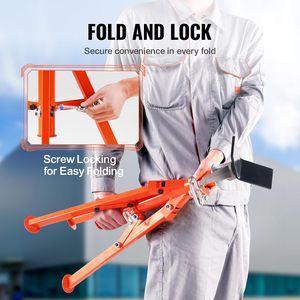 Heavy Duty 2500LBS <strong>Pipe</strong> <strong>Stand</strong> 27.2\"-52\" Height Adjustable V Head <strong>Pipe</strong> <strong>Jack</strong> <strong>Stand</strong> 45# Steel Folding <strong>Jack</strong> <strong>Stand</strong> Hand Tools - Product Image 5