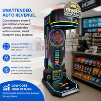 MAKER Machine de boxe commerciale d'arcade avec test de force de frappe, encastrée dans un cabinet métallique, pour bars, centres de jeux et distributeurs automatiques, à fort potentiel de rentabilité