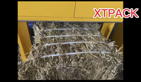 Machine de fabrication de balles de foin horizontales hydrauliques à deux béliers en plastique/papier usagé/carré