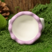 Masseur facial en céramique de style anneau central jaune, outil de massage Guasha pour le visage