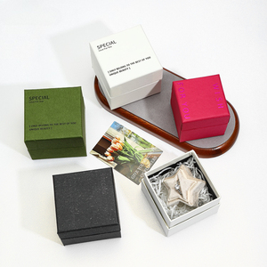 Custom Logo Printed Luxury Paper Packaging Jewelry <b>Box</b> & Microfiber Jewelry Pouch - Product Image 5