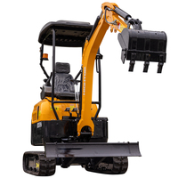 Mini excavateur HT20 PRO petit engin de terrassement mini escavateur Offre Spéciale UE 1.6Ton 2Ton