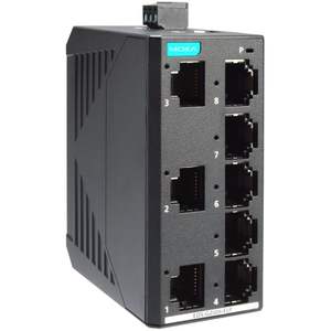 Commutateur Ethernet industriel non géré Gigabit Moxa EDS-G2008-ELP à 8 ports - Product Image 1