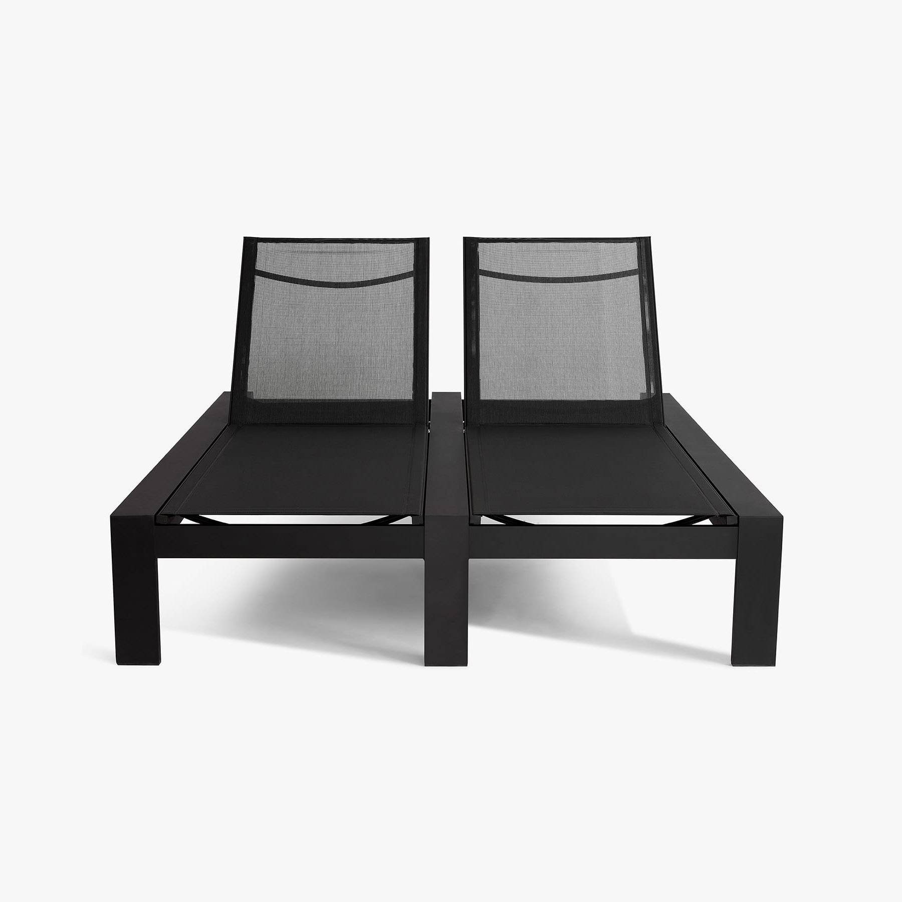 New design chaise lounge patio furniture pool side daybed outdoor aluminum double sun loungers