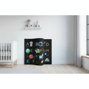 Printed Canvas Artwork: Alphabet <b>Space</b> Poster for Nursery <b>Decor</b>,ROLLED POSTER - Product Image 3