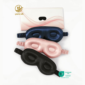 100% Pure Mulberry Silk Eyemask 3D Counter No Press Silk Sleep Mask 6A Grade Fiber Avec OEKO-TEX Silk Eyemask - Product Image 3