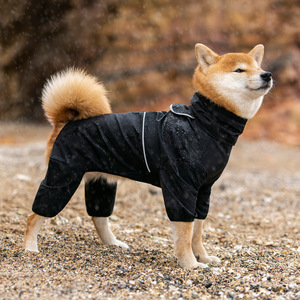 Impermeable para Mascotas de Cuatro Patas - Ropa de Lluvia para Perros para Exteriores (Traje de Lluvia Resistente para Cachorros con Detalles Reflectantes) - Product Image 3