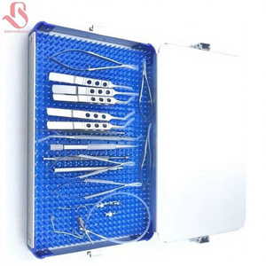 Estuche de Instrumentos Quirúrgicos Oftálmicos de Microcirugía de Cataratas de Acero Inoxidable 316L de Alta Calidad, 21 Piezas, Bisons International - Product Image 1