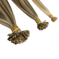 Extensions de cheveux russes Dragonbeauty pré-collées, 100% cheveux humains Remy, double épaisseur, pointe en U, vente en gros, promotion