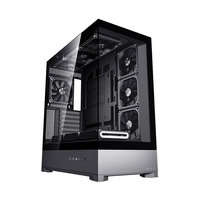 Boîtier de PC de jeu de bureau Yipaiyifeng Lan SE Micro ATX Mid-Tower avec ventilateurs RGB, ports USB 3.0 et version en verre trempé en acier
