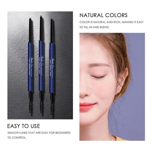 Stylo à sourcils étanche ultra-fin <span class=keywords><strong>bleu</strong></span> de haute qualité avec brosse chimique doux résistant aux taches à double extrémité - Product Image 3
