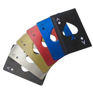 Hxy Tùy Chỉnh Chơi Thẻ Ace Của Spades Mở Chai Thép Không Gỉ Ace Poker Thẻ Bia Mở Chai Cho Giáng Sinh Quà Tặng - Product Image 6