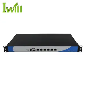 1U raf montaj ağ sunucusu i3 i5 i7 mini güvenlik duvarı pfsense ile 8 LAN desteği fiber optik bağlantı noktası