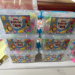 80pcs Set Mochi Squishy Toys Set Birthday Party Favors for Kids Adults Stress Reliever With Storage Box - Product Image 4