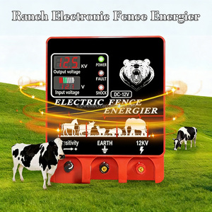 Électrificateur de clôture électrique portable AC/<span class=keywords><strong>solaire</strong></span>/à batterie avec affichage numérique et détecteur de mouvement à distance pour bovins, chèvres et petits animaux d'élevage - Product Image 6