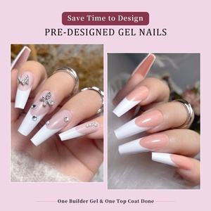 Nueva Llegada, 288 Piezas, 24 Compartimentos, Coloridas Uñas Acrílicas Francesas, Uñas Postizas para Aplicación en Dedos, Venta al por Mayor - Product Image 2