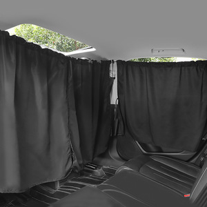 Spring Yafang Car Partition Curtain Set Black 5 Pieces Front And Rear Row Sunshade For Vehicle <b>Window</b> Protection - Product Image 1