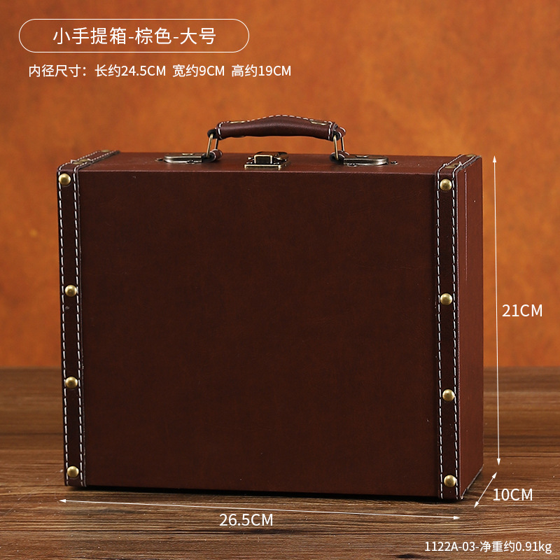 1122A-03 Petite valise - Marron - Grande taille