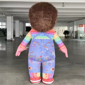 <span class=keywords><strong>Halloween</strong></span> <span class=keywords><strong>Horror</strong></span> gonfiabile bambola fantasma Costume evento mascotte atmosfera festa oggetti di scena a piedi mascotte Costume per la vendita - Product Image 3