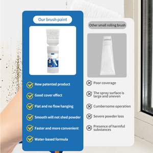 Petite bouteille de peinture murale <span class=keywords><strong>blanche</strong></span> au pinceau pour les taches et les graffitis Revêtement mural blanc Pâte de réparation murale écologique pour usage domestique - Product Image 5