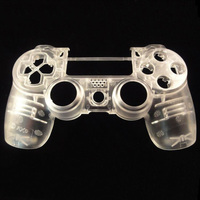 Coque de protection transparente pour la face avant de la manette PS4, coque de remplacement pour la manette PS4