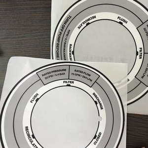 Premium <b>Waterproof</b> Chemical Resistant Industrial Self-Adhesive Sticker <b>Label</b> for Pool Multi-Port Valve & Filter Valve Operation - Product Image 3